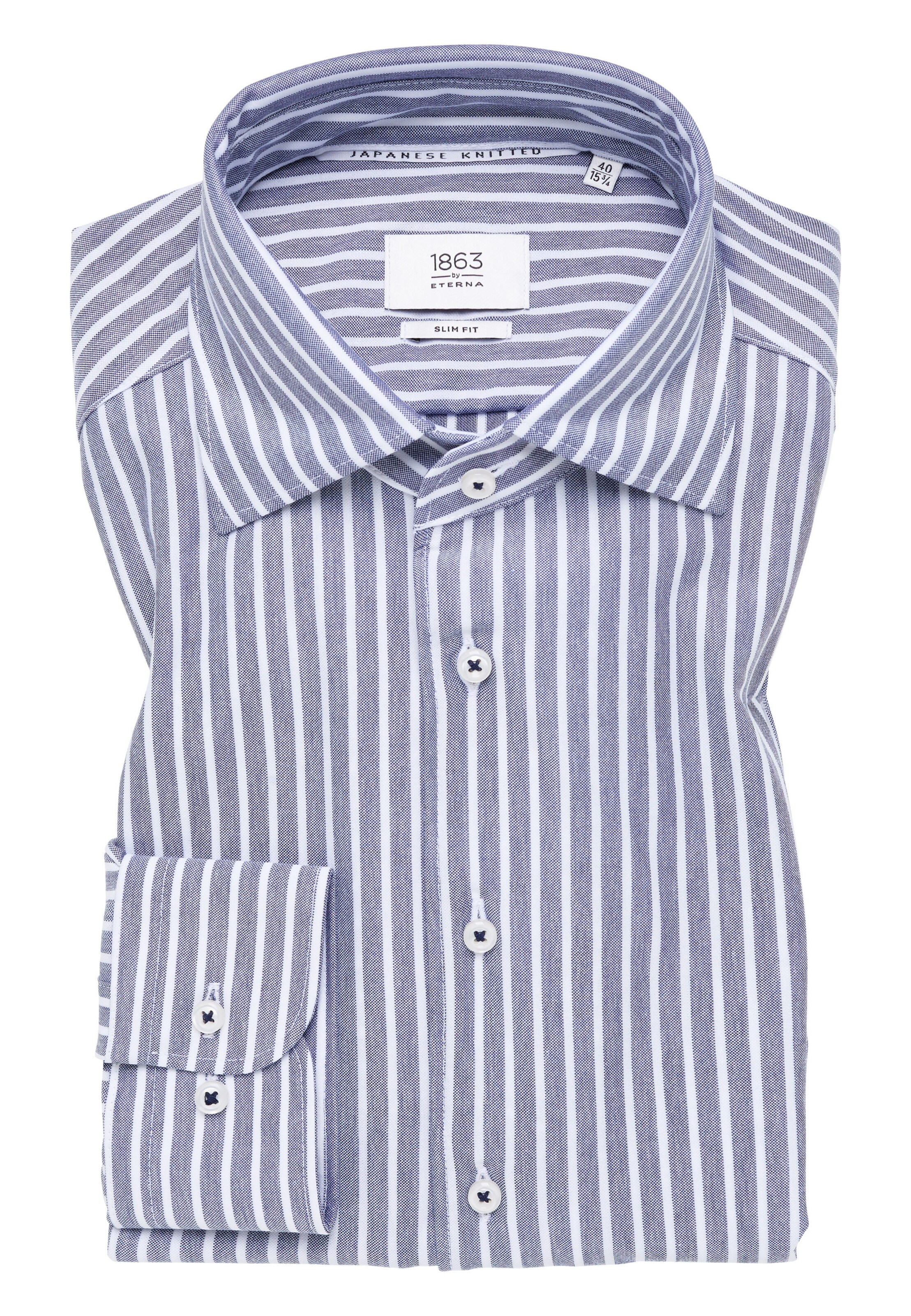 ETERNA Slim fit Business shirt in Blue