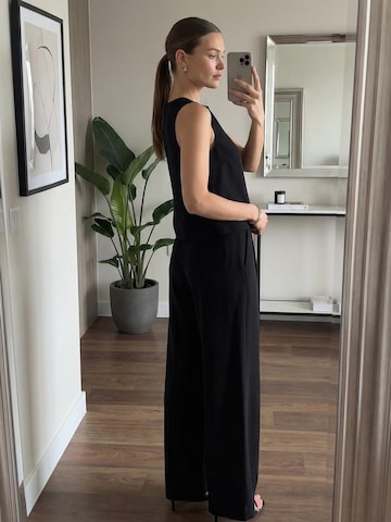 Everly Wide leg Παντελόνι πλισέ σε μπλε