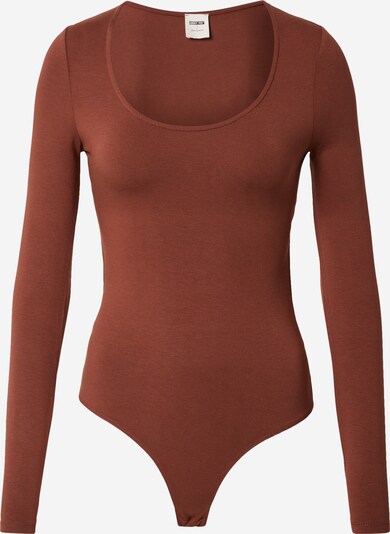 ABOUT YOU x Laura Giurcanu Shirt bodysuit 'Lynn' in Brown, Item view
