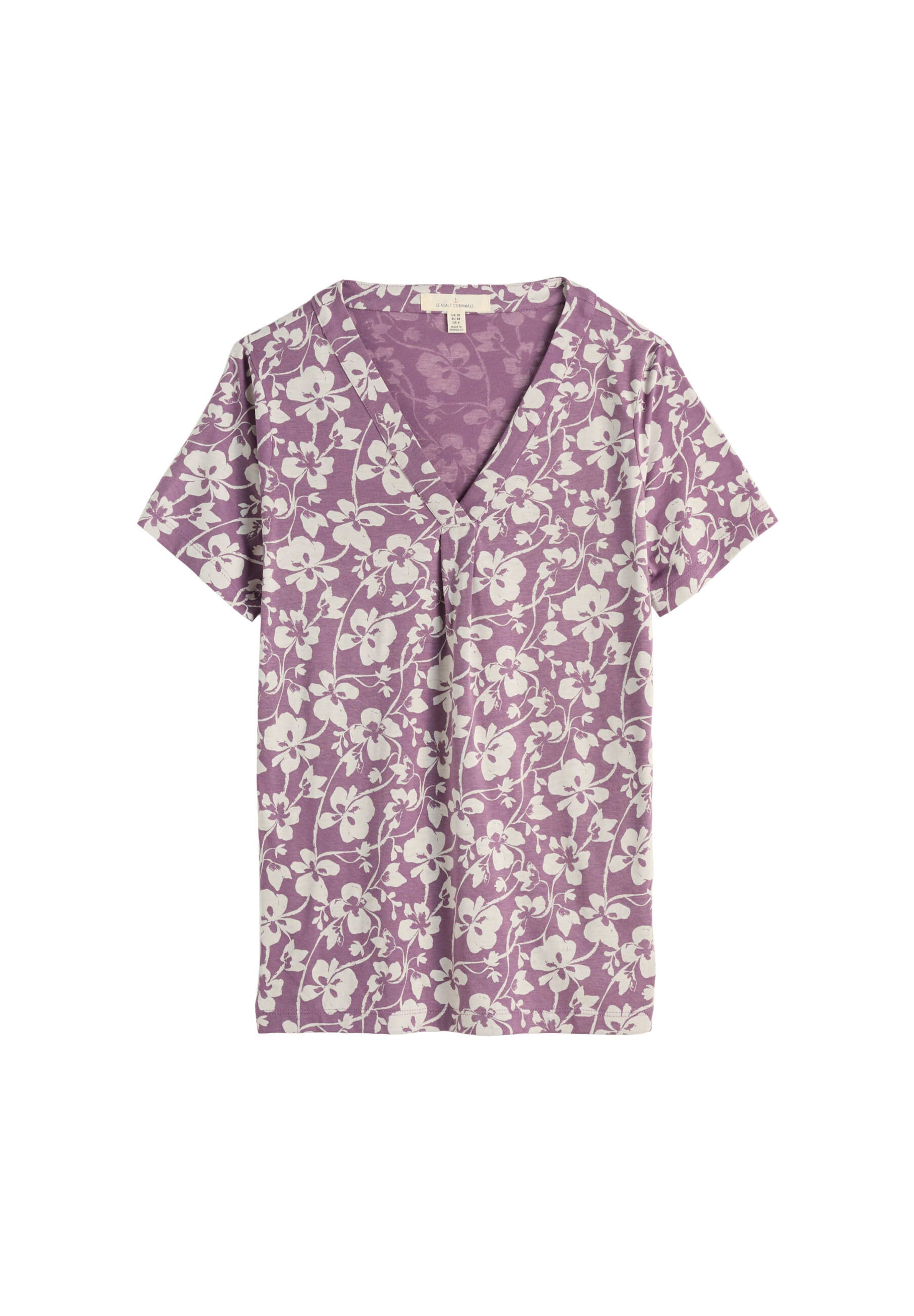 Seasalt Cornwall T-Shirt 'Barnoon' in Lila: Vorderseite