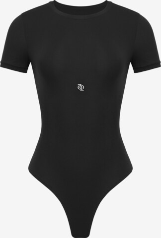 GOD SAVE QUEENS Body 'Second Skin T-Shirt Bodysuit' in Schwarz: Vorderseite