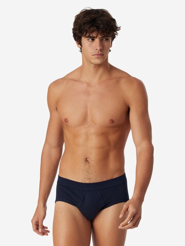 SCHIESSER Slip 'Cotton Essentials Feinripp' in Blauw