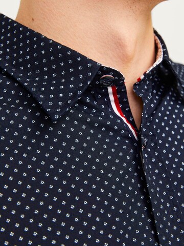 JACK & JONES Slim fit Srajca 'Remy' | modra barva