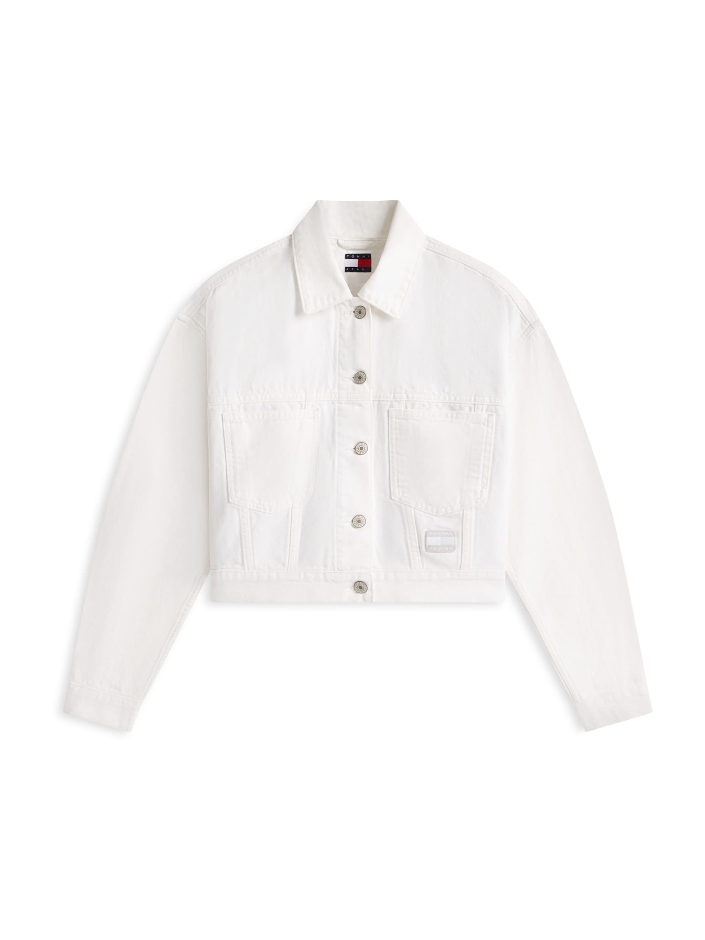 Veste mi-saison Tommy Jeans en blanc : devant