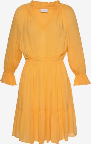 LASCANA Sukienka w kolorze żółty: przód