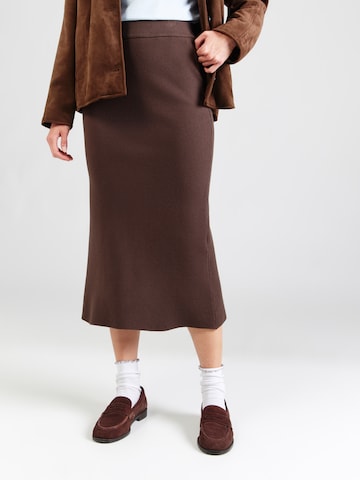 MSCH COPENHAGEN Rok 'Agatha East' in Bruin: voorkant