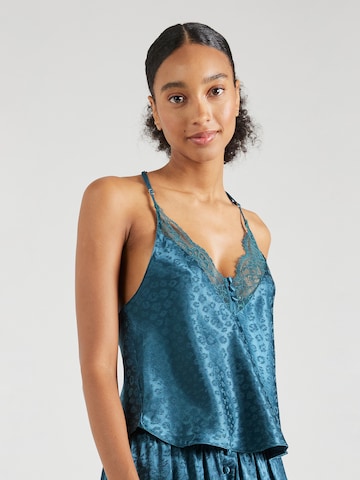 Hunkemöller Pajama Shirt in Blue: front