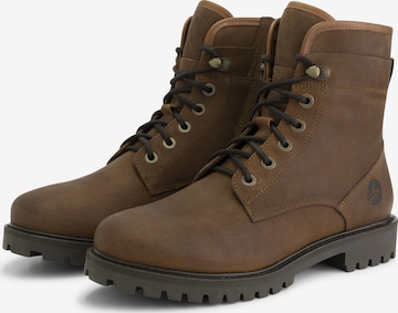 Travelin Lace-Up Boots 'Kolding' in Brown