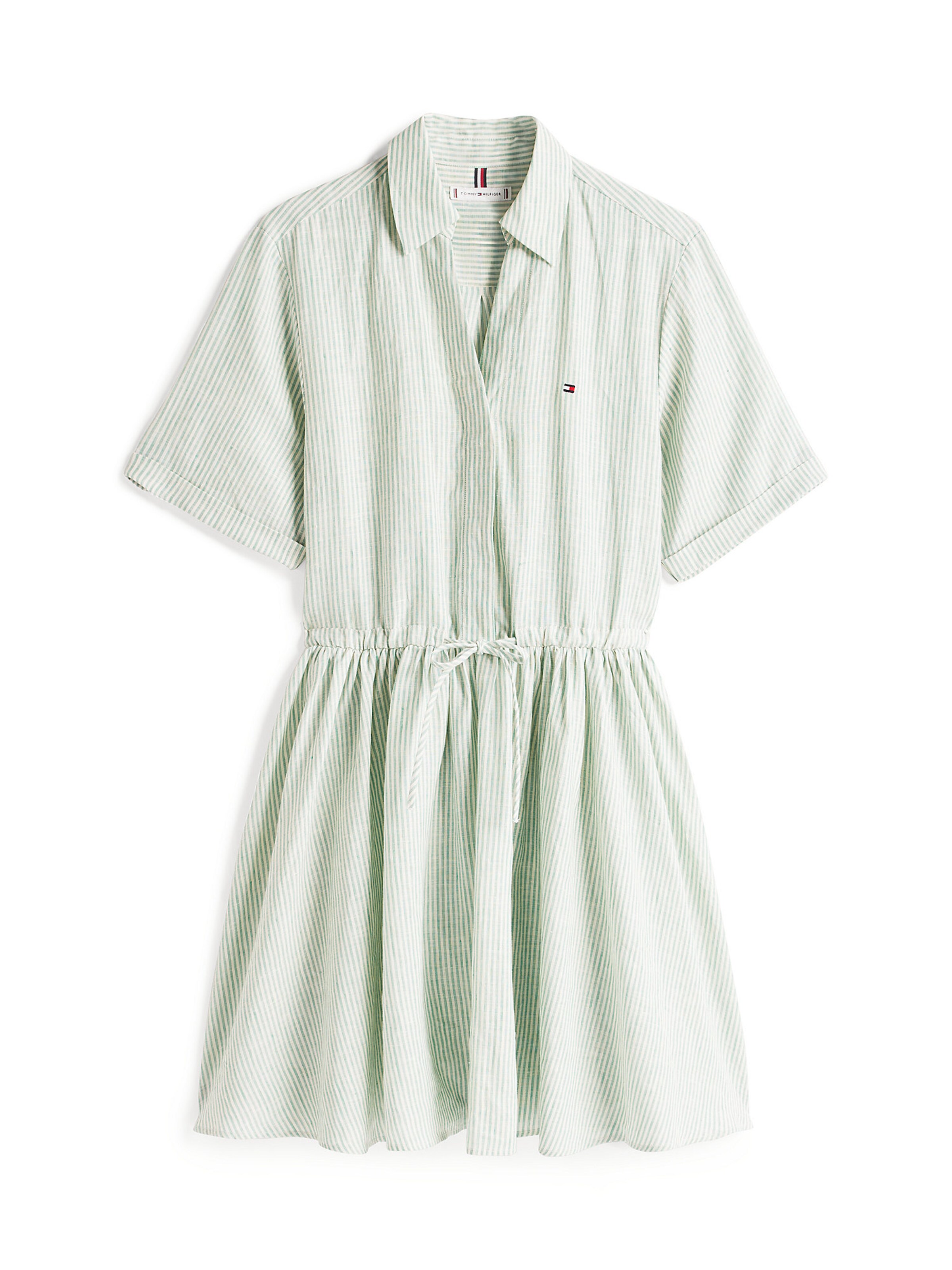 Robe-chemise TOMMY HILFIGER en vert : devant