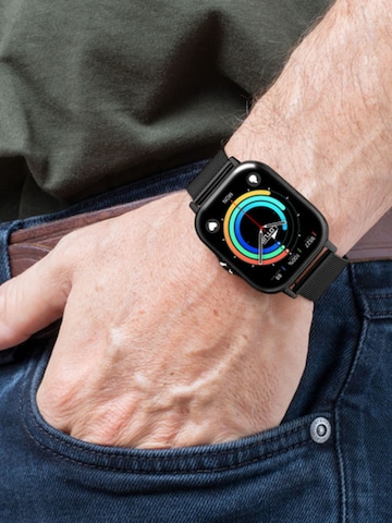 Lotus Digital Watch in Black: front