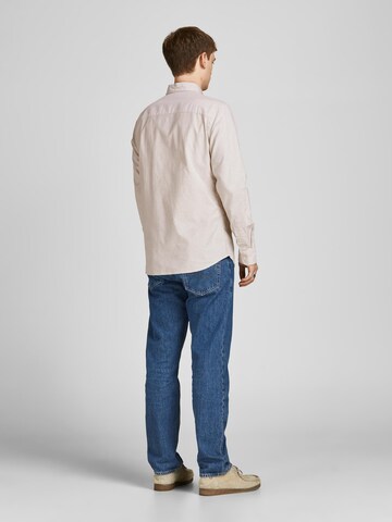 JACK & JONES Regular Fit Skjorte 'Brook' i beige