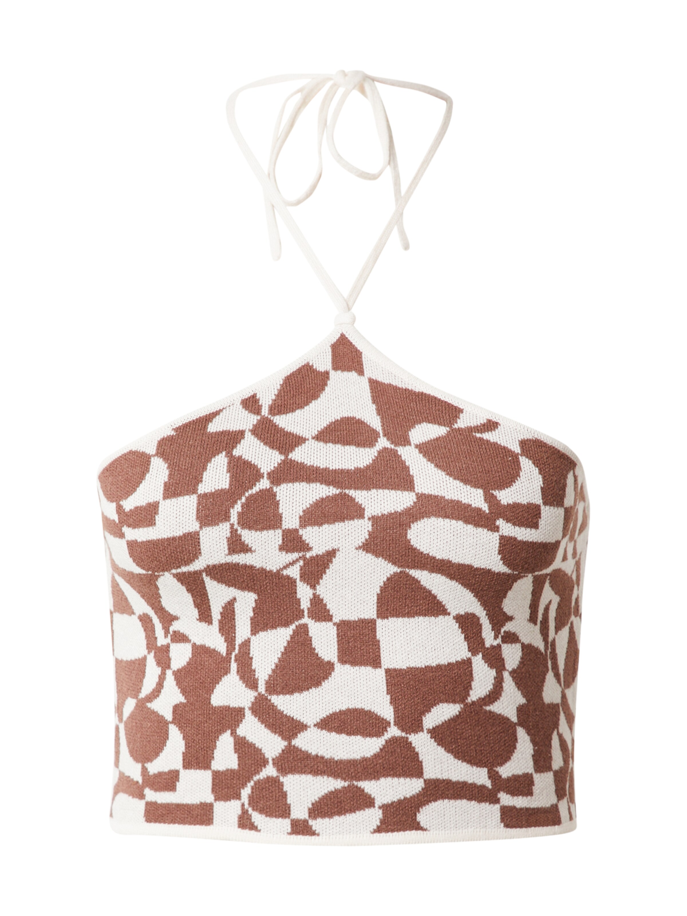 Tops en tricot Monki en marron : devant