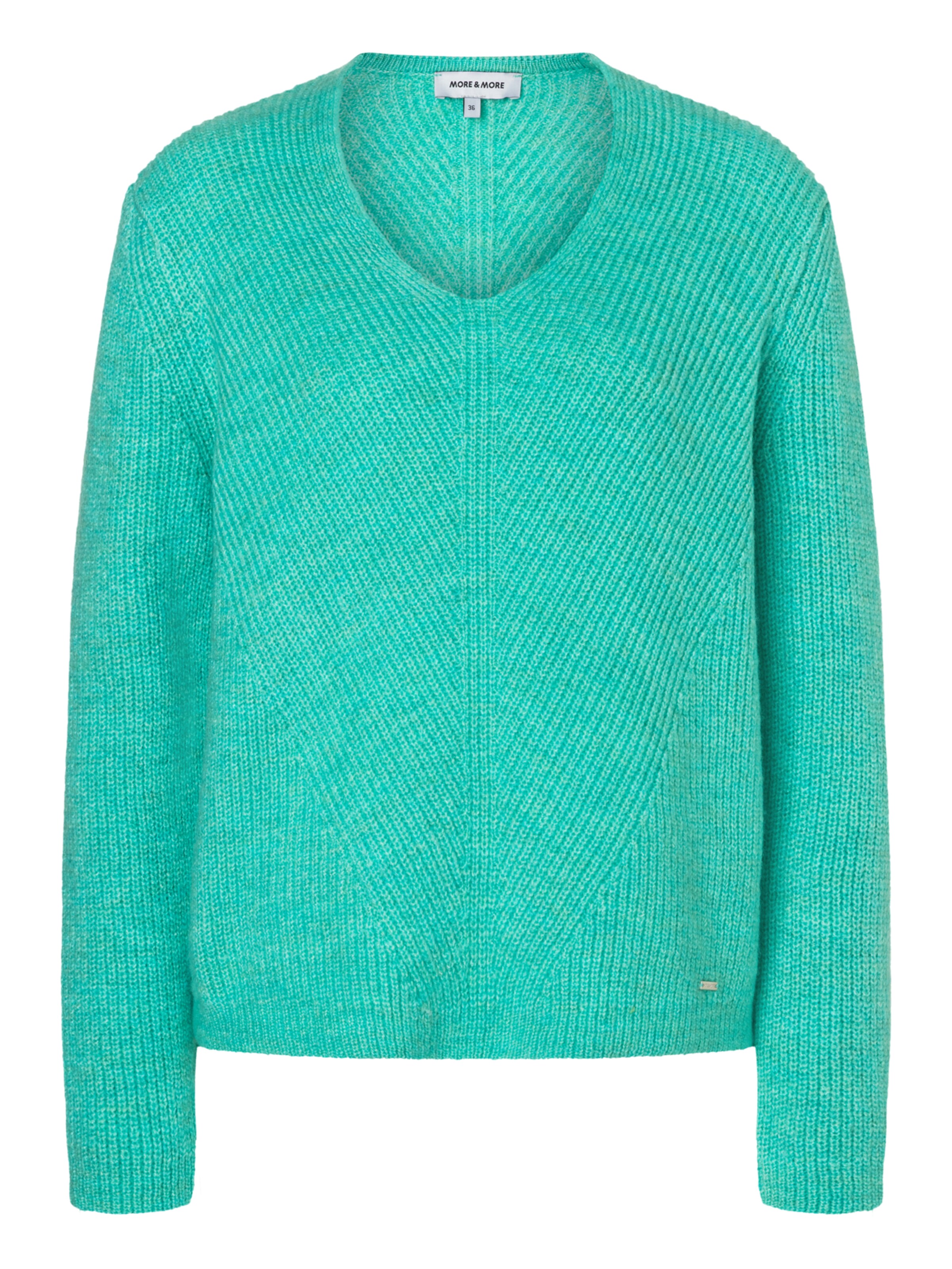 MORE & MORE Pullover in türkis, Produktansicht