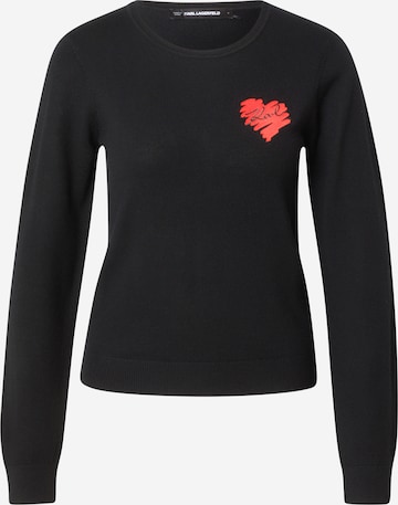 juoda Karl Lagerfeld Megztinis: priekis