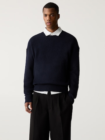 Pull&Bear Trui in Blauw: voorkant