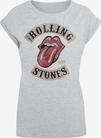 F4NT4STIC Shirt 'The Rolling Stones Tour '78 Blk' in Grijs: voorkant