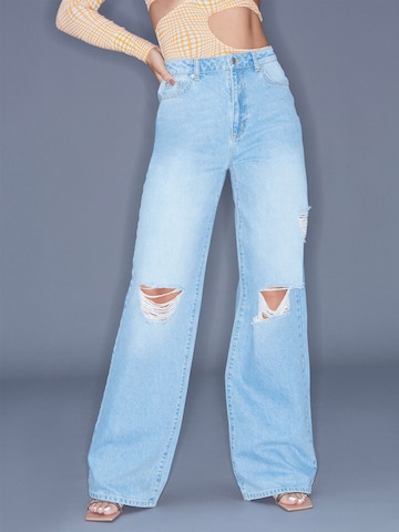 ABOUT YOU x Antonia Wide leg Jeans 'Tara' in Blue: front