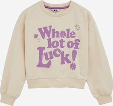 smėlio WE Fashion Megztinis be užsegimo: priekis