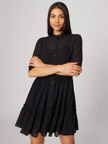 Guido Maria Kretschmer Women - Vestido camisero 'Jovana' en negro: frente