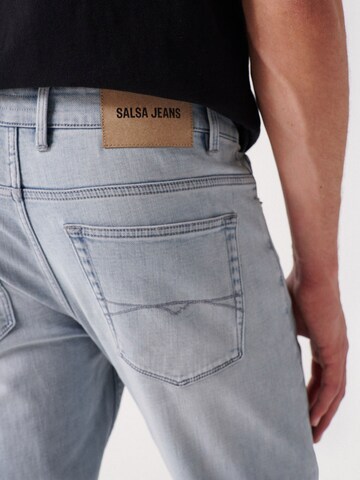 Coupe slim Jean Salsa Jeans en bleu