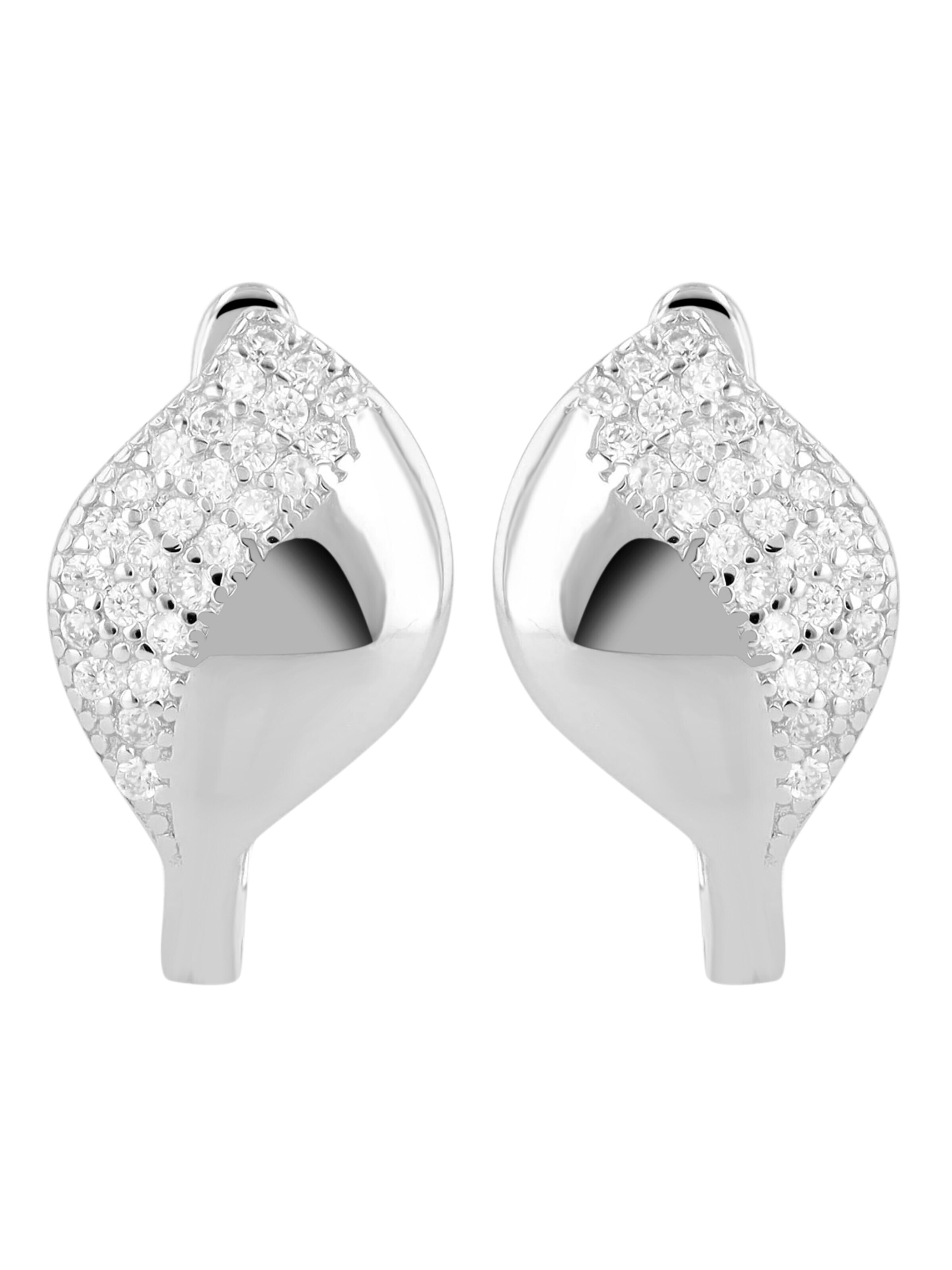 Akzent Earrings '"Azima" aus 925 Sterlingsilber, rhodiniert, langlebig' in Silver: front