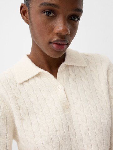 Pull-over Bershka en beige