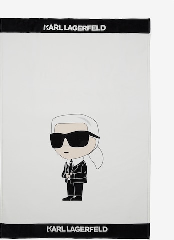 Telo da mare ' Ikonik 2.0' di Karl Lagerfeld in bianco: frontale