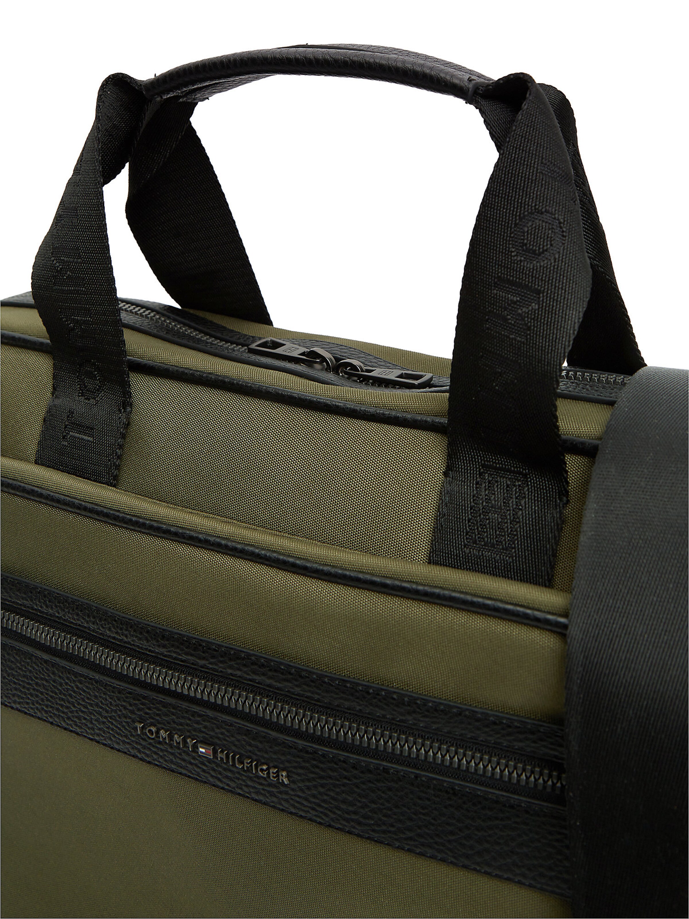 TOMMY HILFIGER Laptoptas in Groen