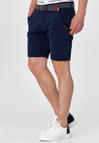 INDICODE JEANS Regular Shorts 'Caedmon' in Blau