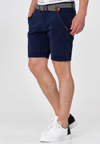 Regular Pantalon chino 'Caedmon' INDICODE JEANS en bleu