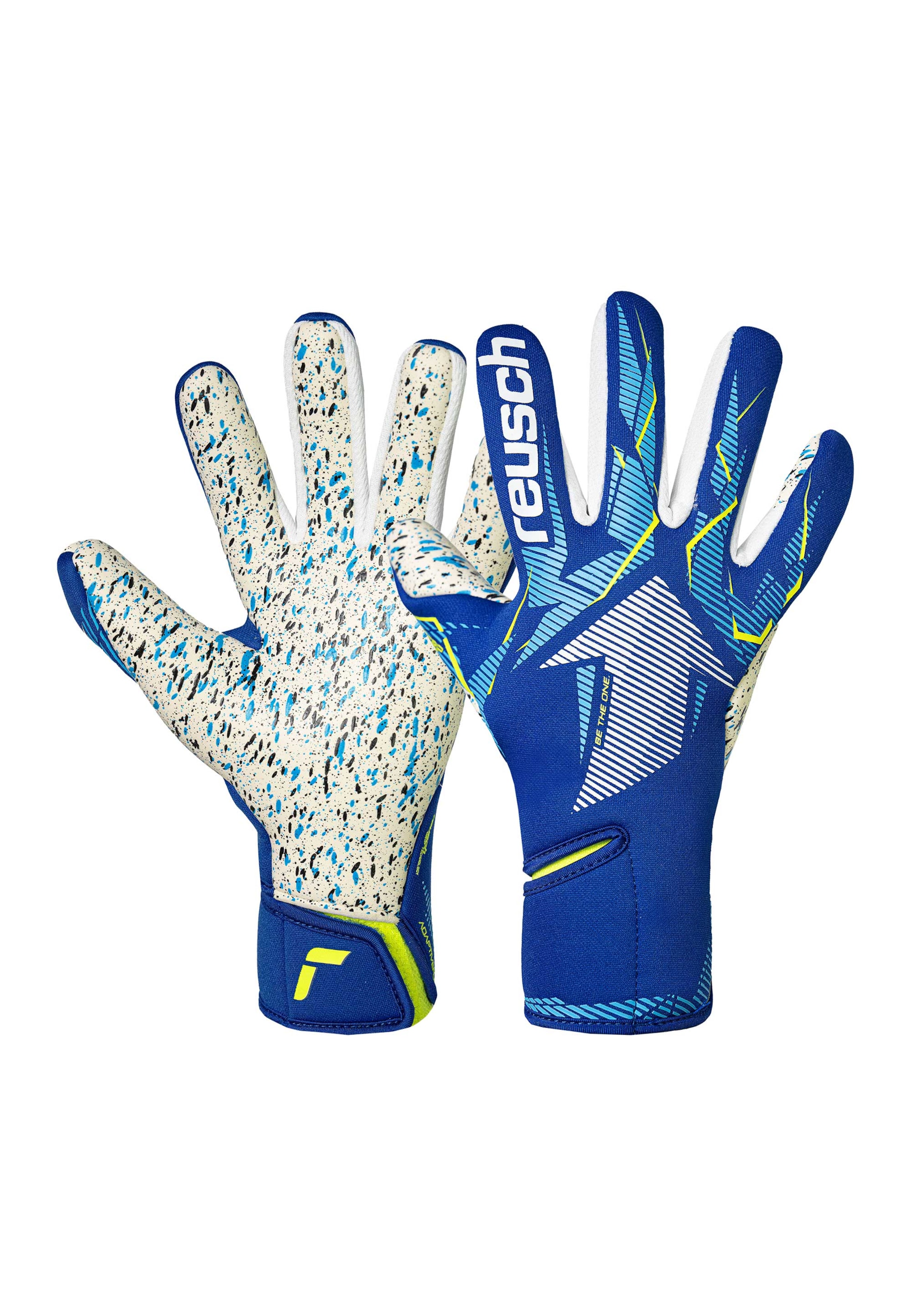 REUSCH Torwarthandschuhe 'Fastgrip Fusion Junior' in Blau: Vorderseite