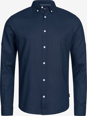 INDICODE JEANS Button Up Shirt 'Brayden' in Blue: front