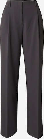 OUT OF ORBIT Regular Pleat-front trousers 'Melissa' in Grey: front