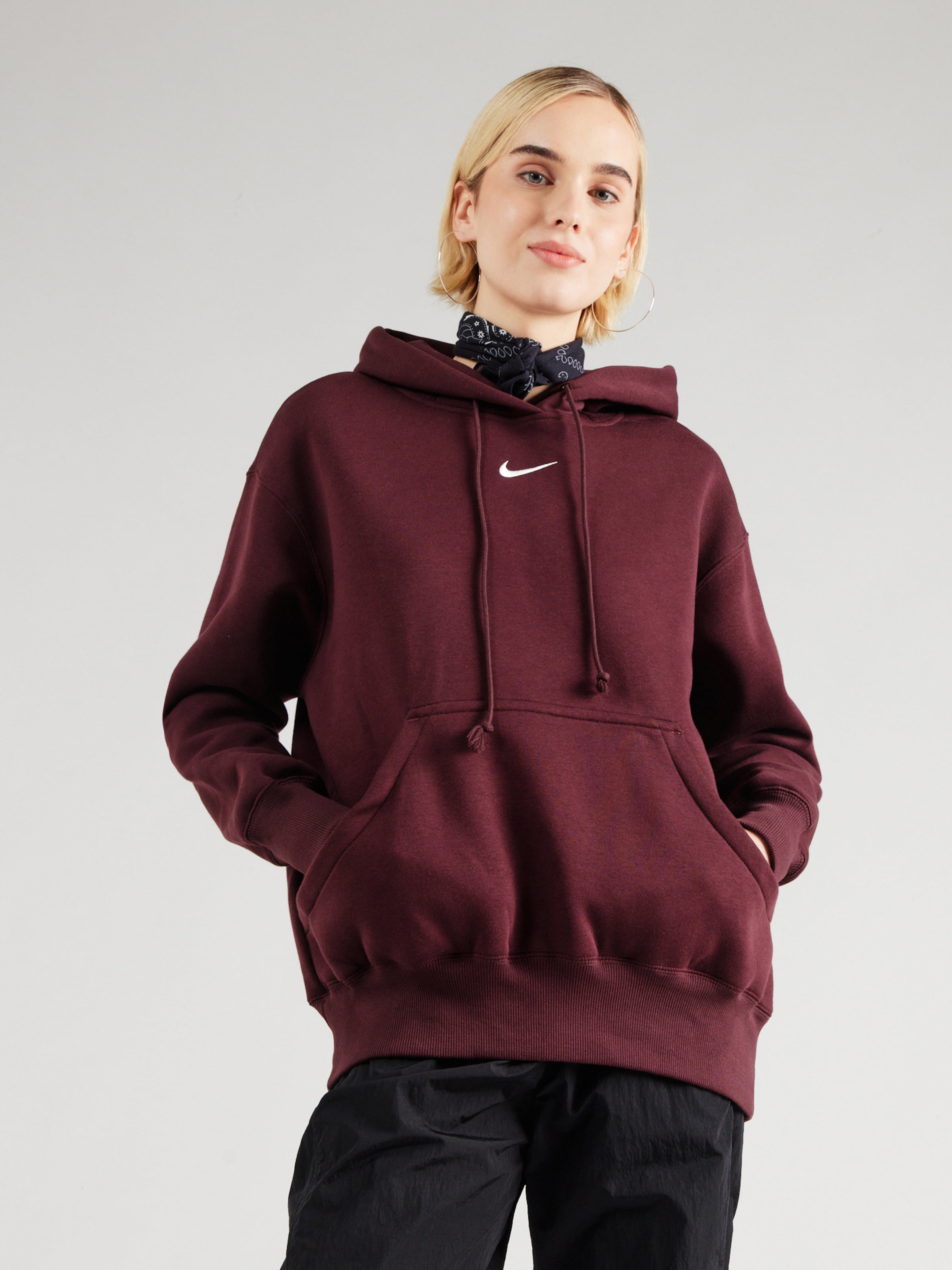 burgundy nike sweater