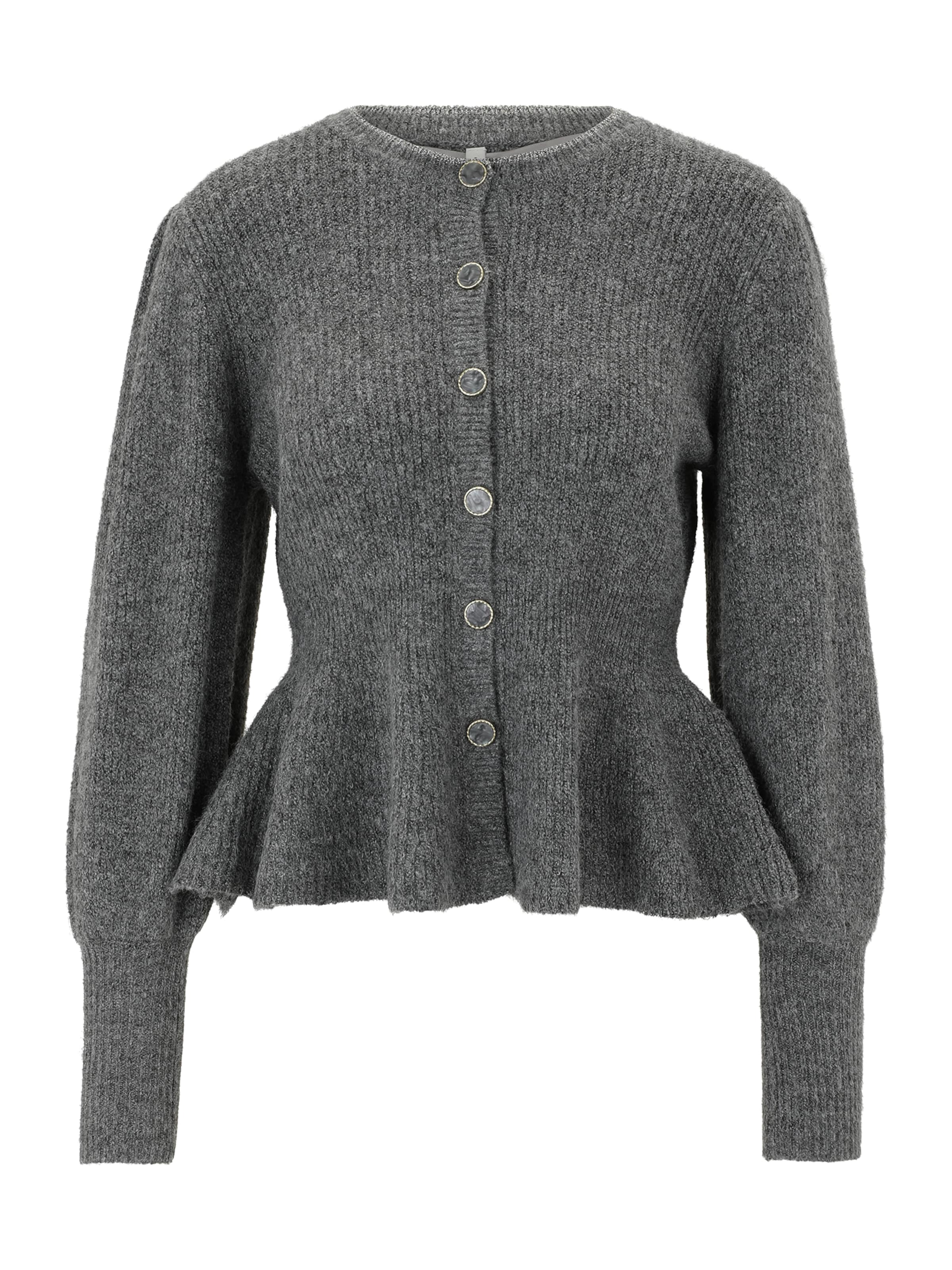 Only Petite Πλεκτή ζακέτα 'ONLRIO' σε γκρι μελανζέ, Άποψη προϊόντος