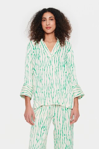 SAINT TROPEZ Blouse 'Ulla' in Wit: voorkant