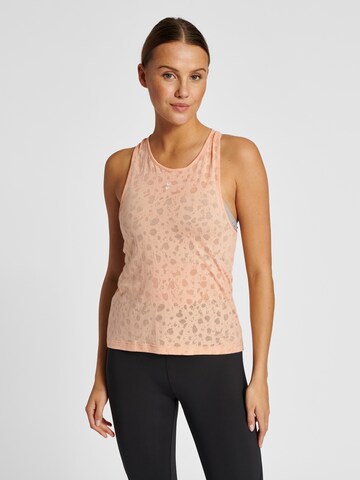 Hummel Sports Top in Orange: front