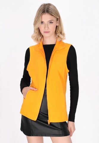 myMo ROCKS Weste in Orange: Vorderseite