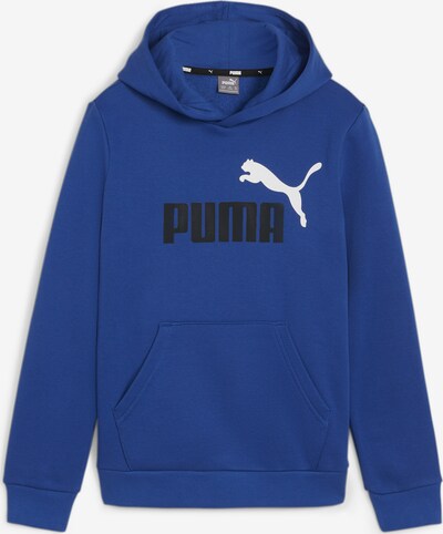 PUMA Sweatshirt 'Essentials+' in royalblau / schwarz / weiß, Produktansicht