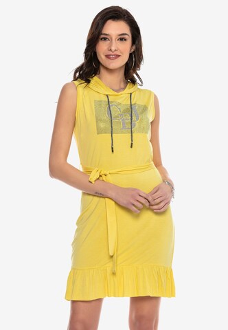 CIPO & BAXX Summer Dress 'WY136' in Yellow: front