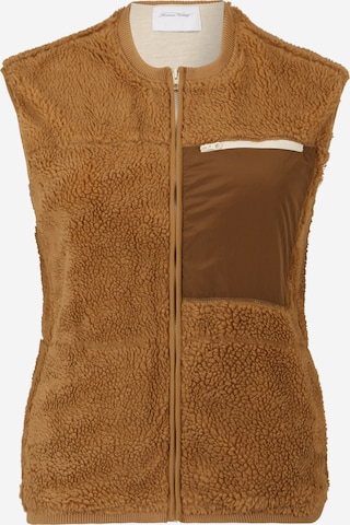 AMERICAN VINTAGE Bodywarmer 'HOKTOWN' in Bruin: voorkant