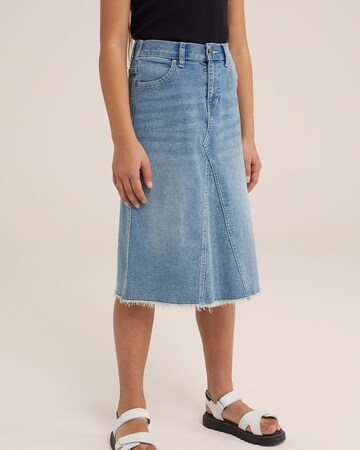 WE Fashion Rok in Blauw: voorkant