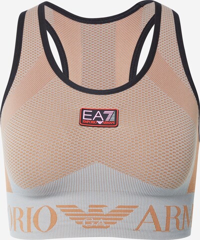 EA7 Emporio Armani Sports-BH i beige / mint / rød / sort, Produktvisning