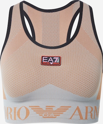 EA7 Emporio Armani Bustier Sport bh in Groen: voorkant