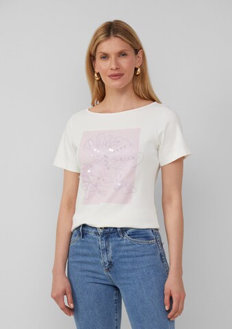 s.Oliver Shirt in Wit: voorkant