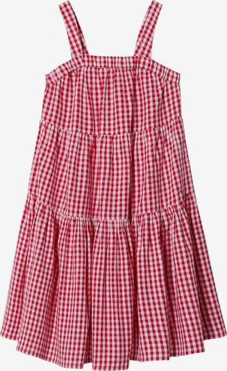 MANGO KIDS Kleid 'Hipo' in rot / weiß, Produktansicht
