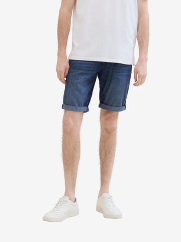 TOM TAILOR Regular Shorts 'Josh' in Blau: predná strana