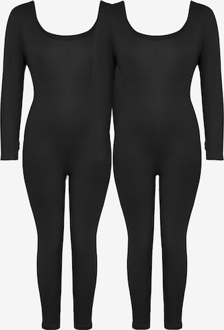 MEETWEE Sportbody 'Base Layer' in Schwarz: Vorderseite