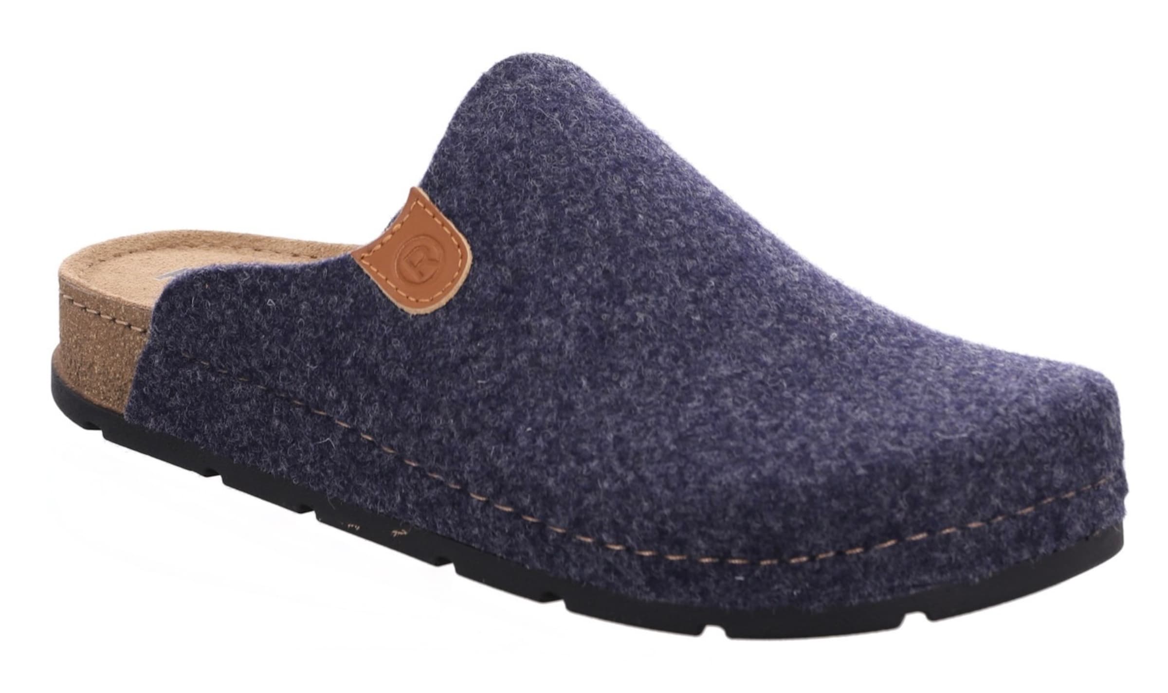 ROHDE Hausschuh in Blau: Vorderseite