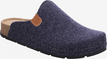 ROHDE Hausschuh in Blau: Vorderseite